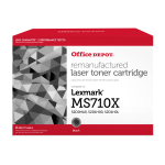 Office Depot Remanufactured Black High Yield Toner Cartridge Replacement For Lexmark MS710, ODMS710L