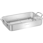 Cuisinart Lasagna Pan With Stainless Roasting Rack, 14in, Silver