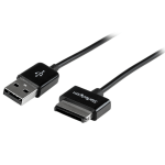 StarTech.com 3m Dock Connector to USB Cable for ASUS Transformer Pad and Eee Pad Transformer / Slider - First End: 1 x Type A Male USB - Second End: 1 x Male Proprietary Connector - Shielding - Black