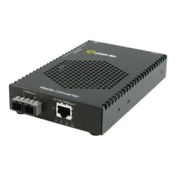 Perle S-1110PP-S2SC40 - Fiber media converter - GigE - 10Base-T, 1000Base-EX, 100Base-TX, 1000Base-T - SC single-mode / RJ-45 - up to 24.9 miles - 1310 nm