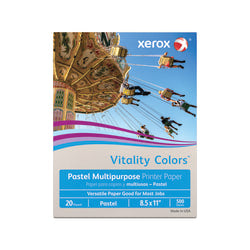 Xerox Vitality Colors Color Multi-Use Printer & Copy Paper, Gray, Letter (8.5in x 11in), 500 Sheets Per Ream, 20 Lb, 30% Recycled