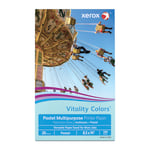 Xerox Vitality Colors Color Multi-Use Printer & Copy Paper, Blue, Legal (8.5in x 14in), 500 Sheets Per Ream, 20 Lb, 30% Recycled