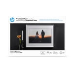 HP Premium Plus Photo Paper for Inkjet Printers, Glossy, Ledger Size (11in x 17)", 80 Lb., Pack Of 25 Sheets (CV065A)