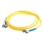 C2G 6m ST-ST 9/125 Duplex Single Mode OS2 Fiber Cable - Yellow - 20ft - Patch cable - ST single-mode (M) to ST single-mode (M) - 6 m - fiber optic - duplex - 9 / 125 micron - OS2 - yellow