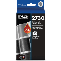 Epson 273XL Claria Premium High-Yield Photo Black Ink Cartridge, T273XL120-S