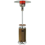 Hanover 12020 Watts Propane Patio Heater, 88.23inH x 17.83inW, Bronze & Stainless Steel