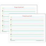 Teacher Created Resources Smart Start K-1 Writing Paper, 8-1/2in x 11in, Primary Rule, White, 100 Sheets Per Pack, Set Of 2 Packs