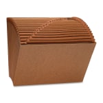 Sparco Heavy-Duty A-Z Accordion File, Letter Size, Brown, 21 Pockets