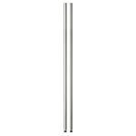 Honey-Can-Do Steel Shelving Support Poles, 72in x 1in, Chrome, Pack Of 2