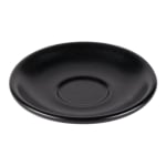 Foundry Universal Boston Saucers For Boston Cups, 6in, Black, Pack Of 12 Saucers