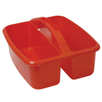 Romanoff Products Large Utility Caddy, 6 3/4inH x 11 1/4inW x 12 3/4inD, Red, Pack Of 3