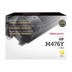 Office Depot Brand Remanufactured Yellow Toner Cartridge Replacement for HP 312A, OD312AY