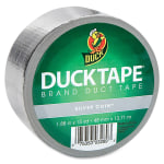 Duck Brand Color Duct Tape - 15 yd Length x 1.88in Width - For Color Coding, Repairing, Packing, Crafting - 1 / Roll - Chrome