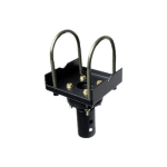 Peerless DCT300 - Mounting component (extension column, ceiling plate, stress decoupler) - black