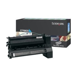 Lexmark C7700CS Return Program Cyan Toner Cartridge