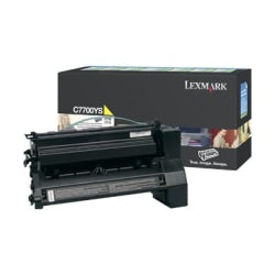 Lexmark C7700YS Return Program Yellow Toner Cartridge