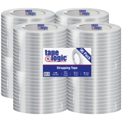 Tape Logic 1400 Strapping Tape, 3/8in x 60 Yd., Clear, Case Of 96