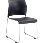 National Public Seating 8800 Cafetorium Chair, Navy/Chrome