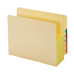 Pendaflex End-Tab File Pockets With Tyvek Gusset, 5 1/4in Expansion, Letter Size, Manila, Pack Of 10 Pockets