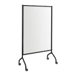 Safco Impromptu Full Magnetic Dry-Erase Whiteboard Screen, 42in x 72in, Steel Frame With Black Finish