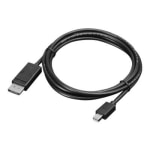 Lenovo Mini-DisplayPort to DisplayPort Cable - 6.56 ft DisplayPort Video Cable for Audio/Video Device, Monitor, TV - First End: 1 x DisplayPort 1.2 Digital Audio/Video - Male - Second End: 1 x 20-pin Mini DisplayPort 1.2 Digital Audio/Video - Male - Black