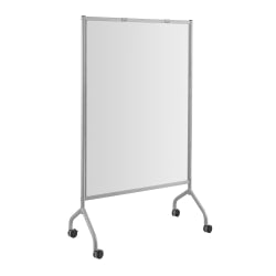 Safco Impromptu Full Magnetic Dry-Erase Whiteboard Screen, 42in x 72in, Steel Frame With Gray Finish