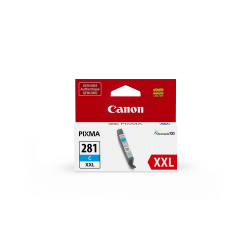 Canon CLI-281 ChromaLife 100+ Extra-High-Yield Cyan Ink Tank, CLI-281 XXL