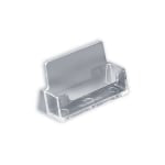 Azar Displays Business And Gift Card Holders, Horizontal, 2inH x 3-5/8inW x 1.5inD, Clear, Pack Of 10