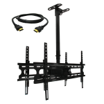 MegaMounts Tilt And Swivel Ceiling Mount, Black