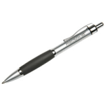 SKILCRAFT AbilityOne Metalgrip Ballpoint Pens, Medium Point, Black, Pack Of 12 Pens