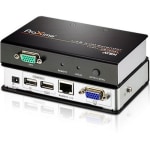 ATEN Proxime CE700A KVM Console/Extender - 1 Computer(s) - 1 Local User(s) - 1 Remote User(s) - 492.13 ft Range - WUXGA - 1920 x 1200 Maximum Video Resolution - 2 x Network (RJ-45) - 4 x USB - 2 x VGA - Proprietary Interface