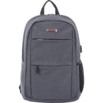 Swiss Mobility Carrying Case (Backpack) for 15.6in Notebook - Gray - Bump Resistant, Scratch Resistant - Shoulder Strap - 18.5in Height x 5in Width x 13in Depth - 1 Each