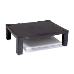 Kantek Single Platform Adjustable Monitor Stand - 60 lb Load Capacity - Flat Panel Display Type Supported - Black