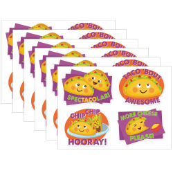 Creative Teaching Press Emojis Hot Spot Stickers, 880 Stickers Per Pack, Set Of 6 Packs