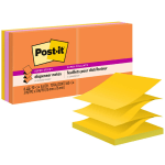 Post-it Super Sticky Notes, 3 in x 3 in, 6 Pads, 90 Sheets/Pad, 2x the Sticking Power, Energy Boost Collection