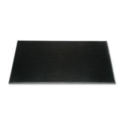 SKILCRAFT 49% Recycled Heavy-Duty Scraper Mat, 32in x 24in, Black (AbilityOne 7220-01-582-6247)