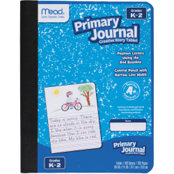 Mead K-2 Classroom Primary Journal, 7-1/2in x 9-4/5in, 100 Sheets, Assorted