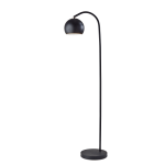 Adesso Emerson Floor Lamp, 59inH, Black Shade/Black Base