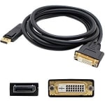 AddOn DisplayPort 1.2 Male to DVI-D Dual Link (24+1 pin) Female Black Adapter Which Requires DP++ For Resolution Up to 2560x1600 (WQXGA) - 100% compatible and guaranteed to work