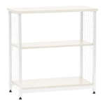 IRIS 32inH 2-Tier Wide Open Mesh-Shelf, White