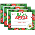 Hayes Certificates, 8-1/2in x 11in, B.U.G. Award, 30 Certificates Per Pack, Set Of 3 Packs