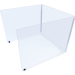 Ghent Desktop Protection Screen, 24inH x 48inW x 24inD, Clear