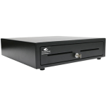 APG Cash Drawer Vasario Series Cash Drawer - 5 Bill x 8 Coin - Dual Media Slot, Painted Front - Black - USB - 4.3in H x 16.2in W x 16.3in D