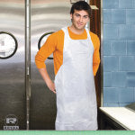 Royal Polyethylene Aprons, 28in x 46in, White, 100 Aprons Per Pack, Carton Of 10 Packs