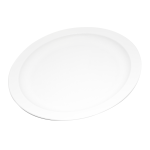 Carlisle Polycarbonate Narrow-Rim Plates, 9in, White, Pack Of 48