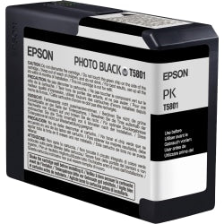 Epson T5801 UltraChrome K3 Photo Black Ink Cartridge, T580100