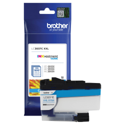 Brother LC3037 INKvestment Tank Super-High-Yield Return Program Cyan Ink Tank, LC3037C