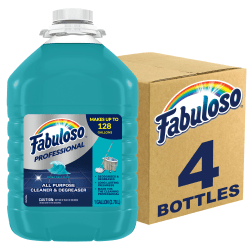 Fabuloso Fabuloso Ocean Multi-use Cleaner - Concentrate - 128 fl oz (4 quart) - Ocean Cool, Pleasant Scent - 4 / Carton - Blue