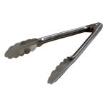 Hoffman Heavy-Duty Stainless Steel Tongs, 9-1/2in, Pack Of 12 Tongs