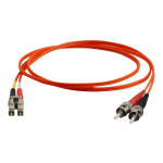 C2G 1m LC-ST 62.5/125 Duplex Multimode OM1 Fiber Cable - Orange - 3ft - Patch cable - LC multi-mode (M) to ST multi-mode (M) - 1 m - fiber optic - duplex - 62.5 / 125 micron - OM1